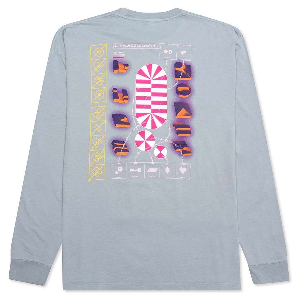 Off World Research L/S T-Shirt - Blue