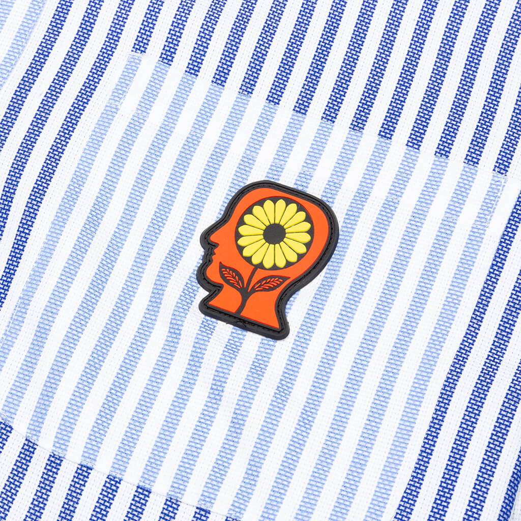 Sunflower Paneled Oxford Button Up Shirt - Multi