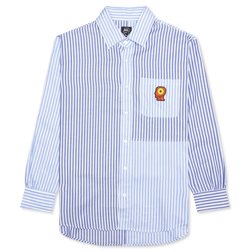 Sunflower Paneled Oxford Button Up Shirt - Multi