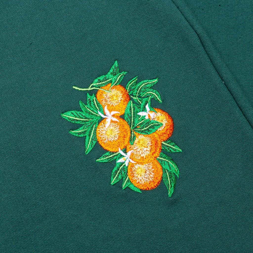 La Fleur D'Oranger Embroidered Pant - Green