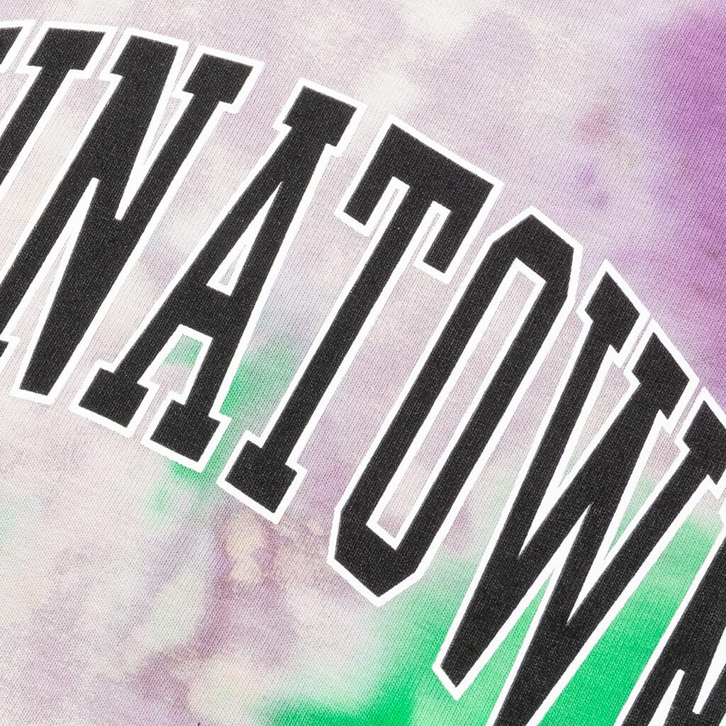 Chinatown Arc Left Sweatshorts - Tie Dye Purple
