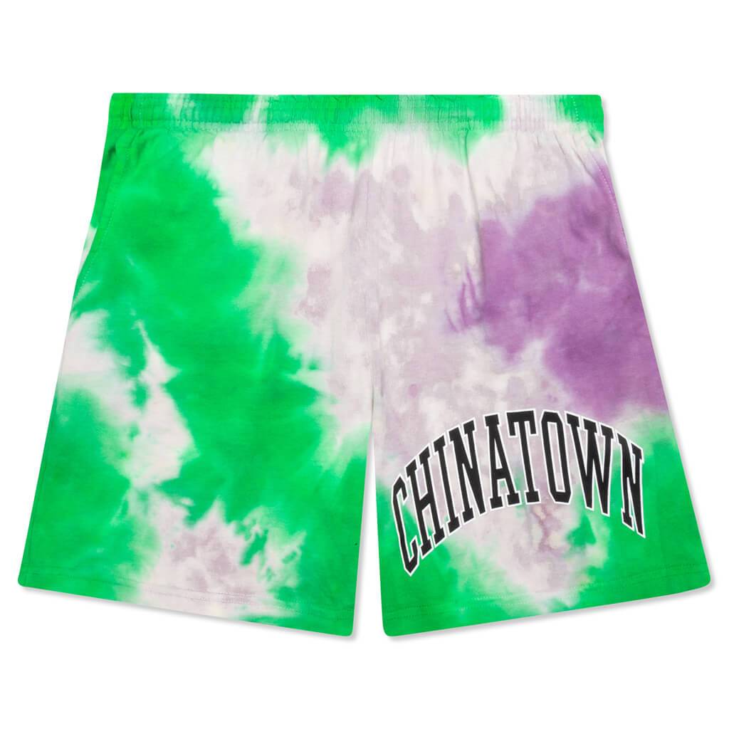 Chinatown Arc Left Sweatshorts - Tie Dye Purple