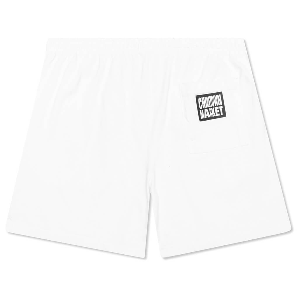 Chinatown Smiley Multi Sweatshorts - White
