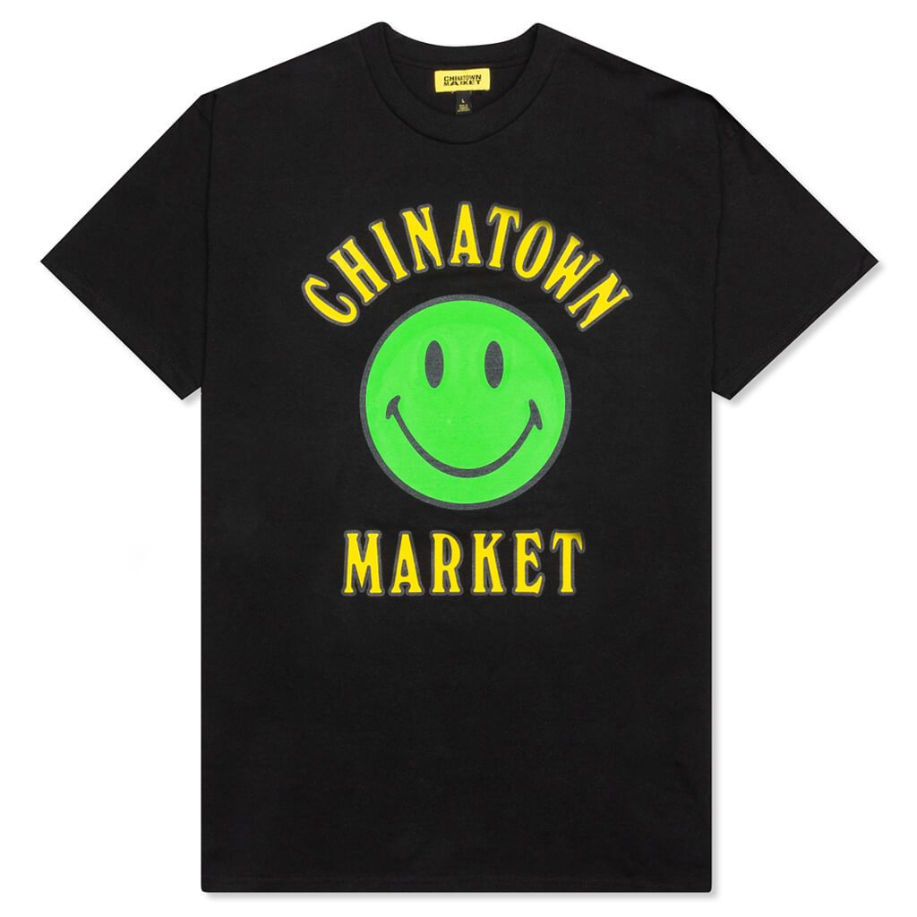 Chinatown Smiley Multi T-Shirt - Black