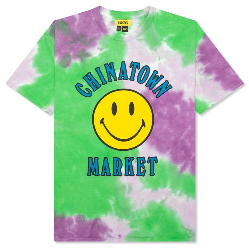 Chinatown Smiley Multi T-Shirt - Tie Dye