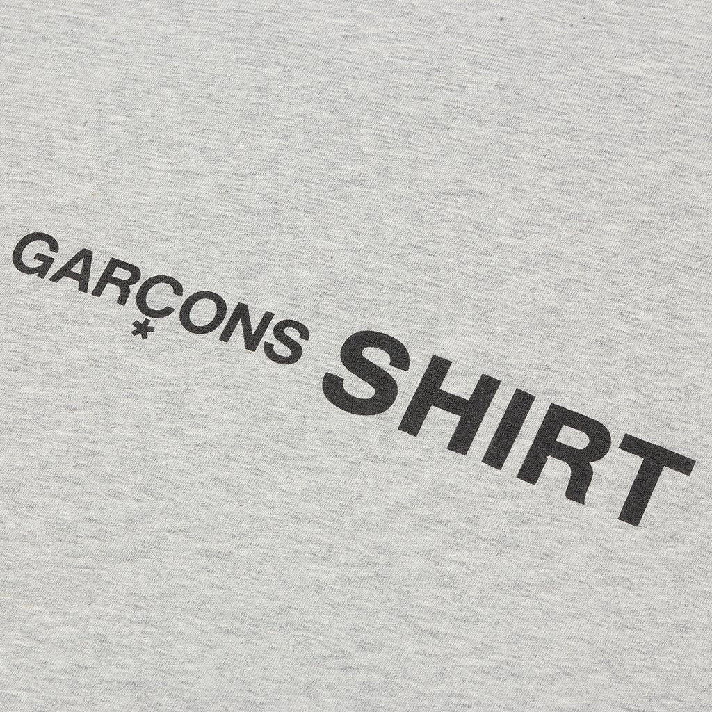 Comme Des Garcons SHIRT Front Logo S/S Tee - Grey