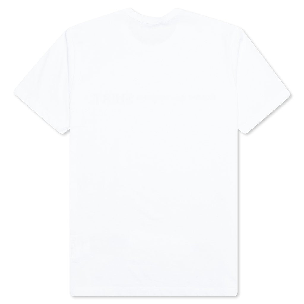 Comme Des Garcons SHIRT Front Logo S/S Tee - White