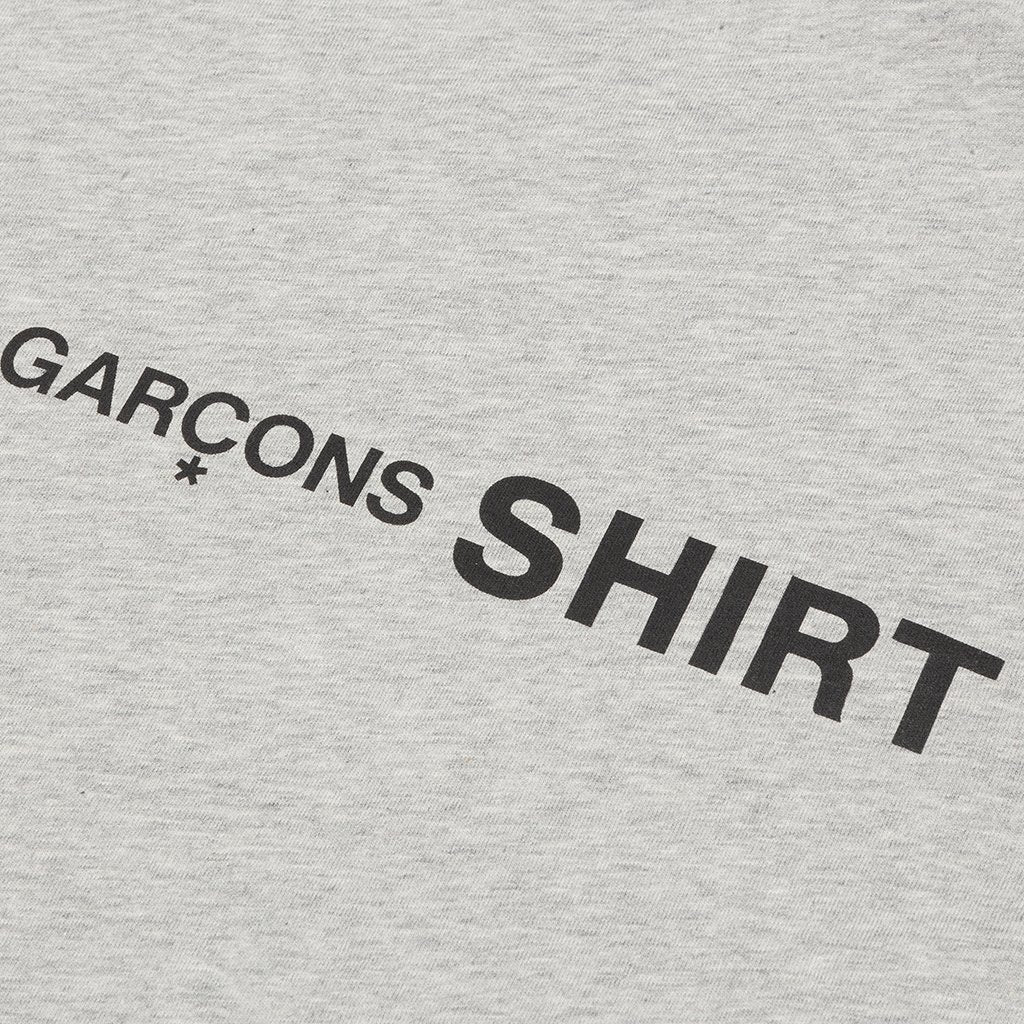 Comme Des Garcons SHIRT Rear Logo L/S Tee - Grey