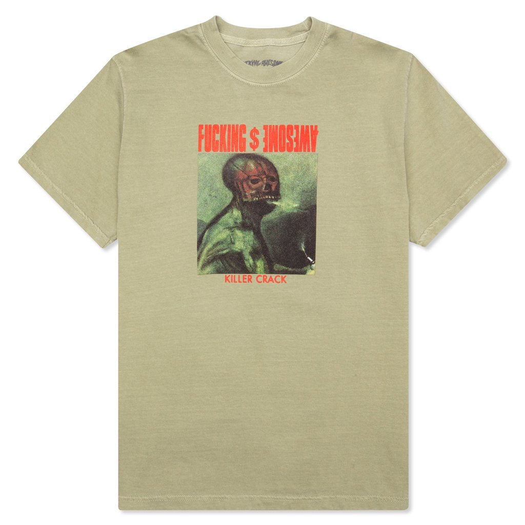 Killer Crack Tee - Pigment Dyed Khaki