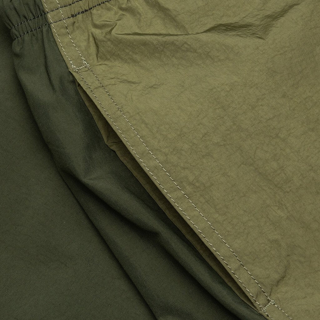 Paneled Nylon Cargo Pants - Olive