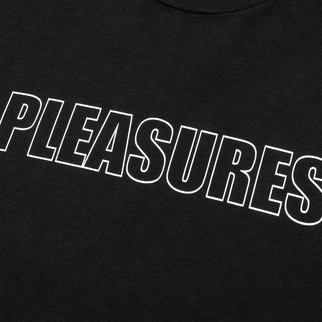 Outline L/S T-Shirt - Black/Maroon