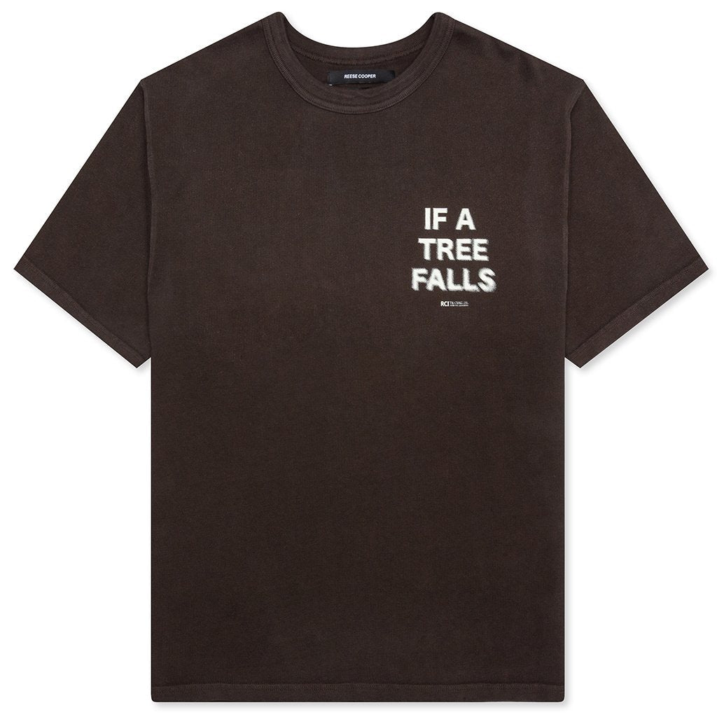 If A Tree Falls T-Shirt - Brown