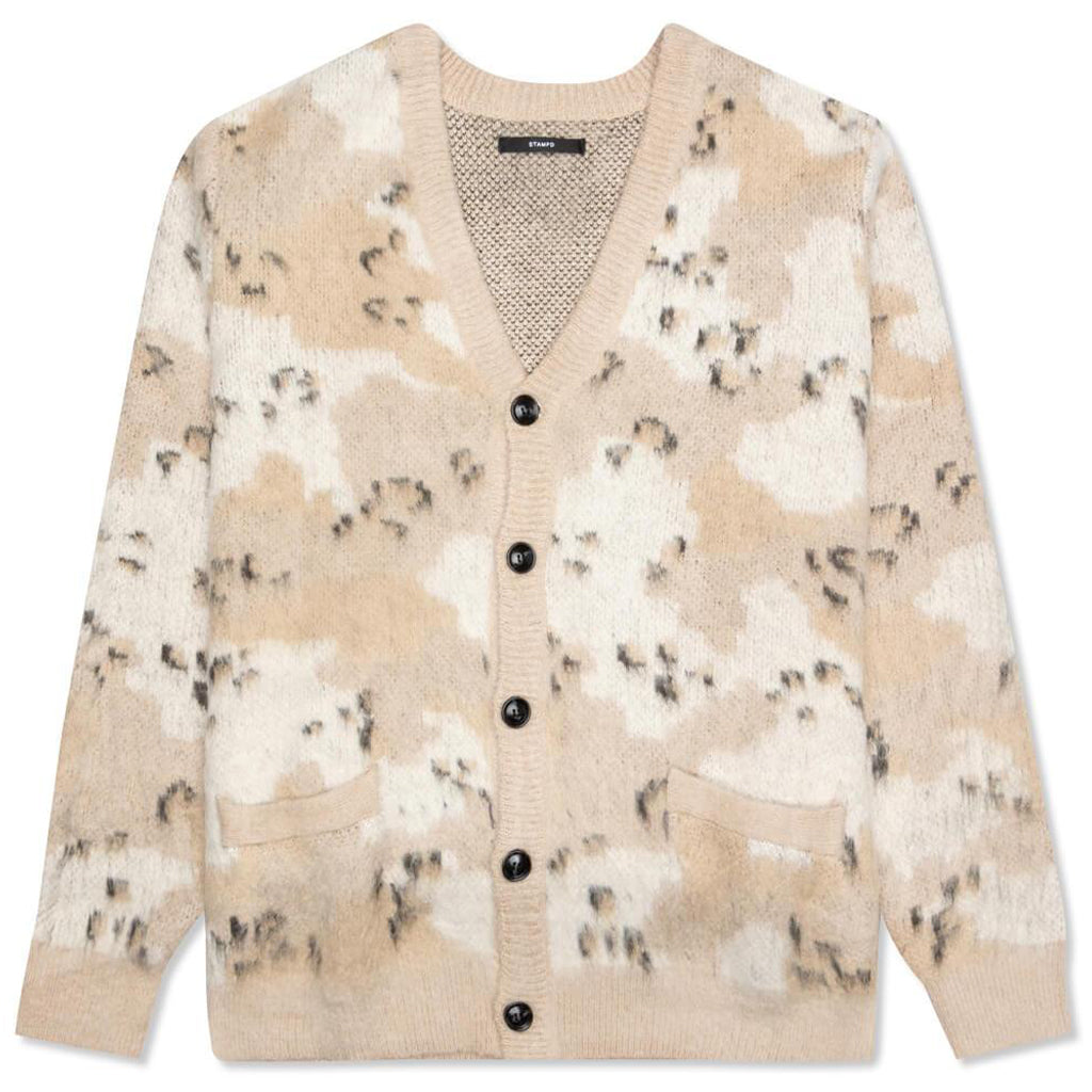 Desert Camo Cardigan - Khaki
