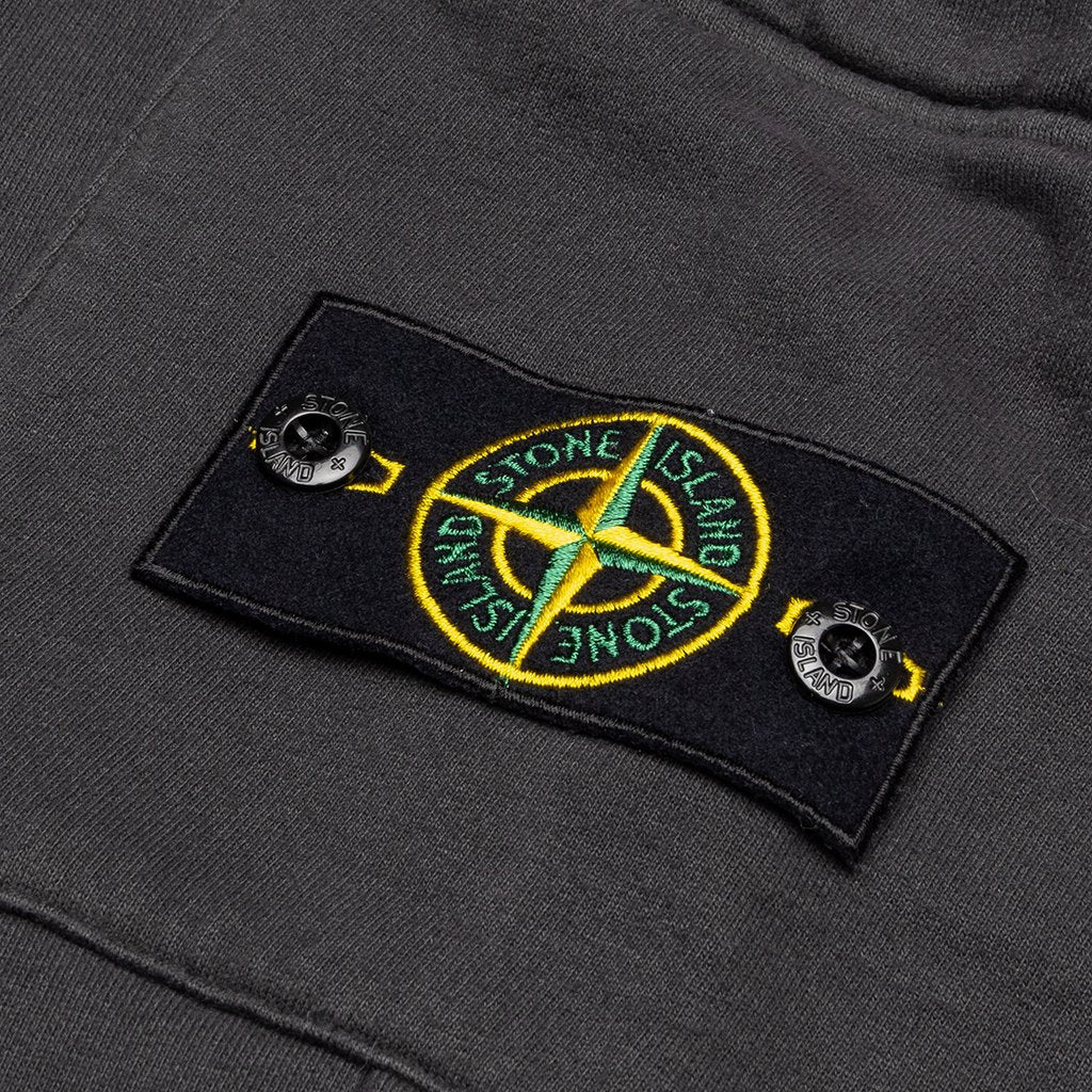 Cotton Fleece Cargo Pants - Steel Grey