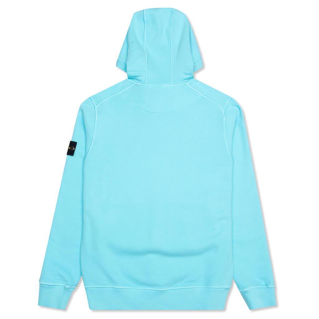 Cotton Hooded Sweatshirt - Aqua