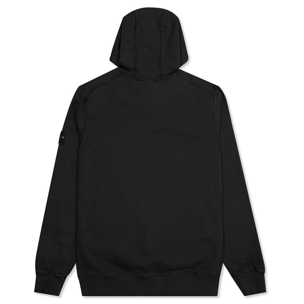 Cotton Hooded Sweatshirt - Black