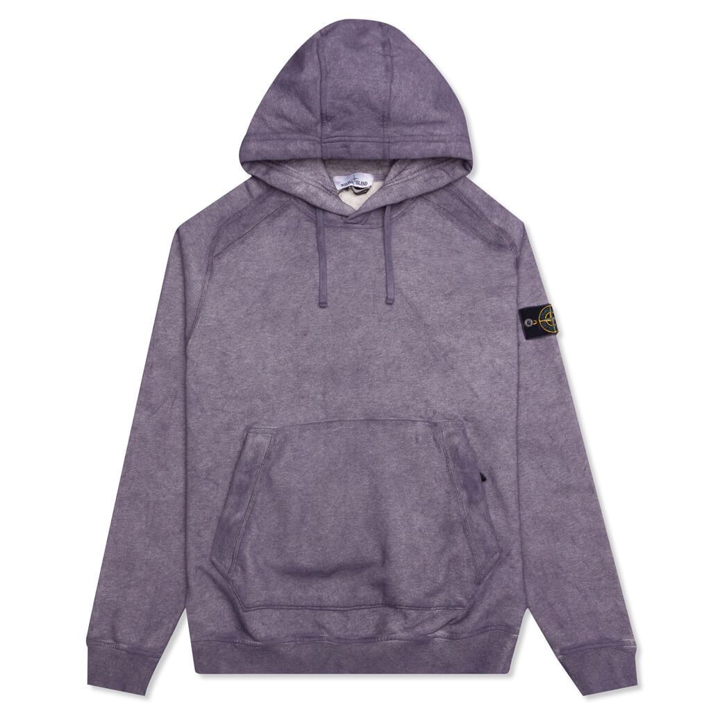 Dust Color Treatment Hoodie - Magenta Melange