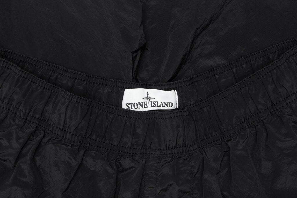 Nylon Metal Swimming Shorts - Black