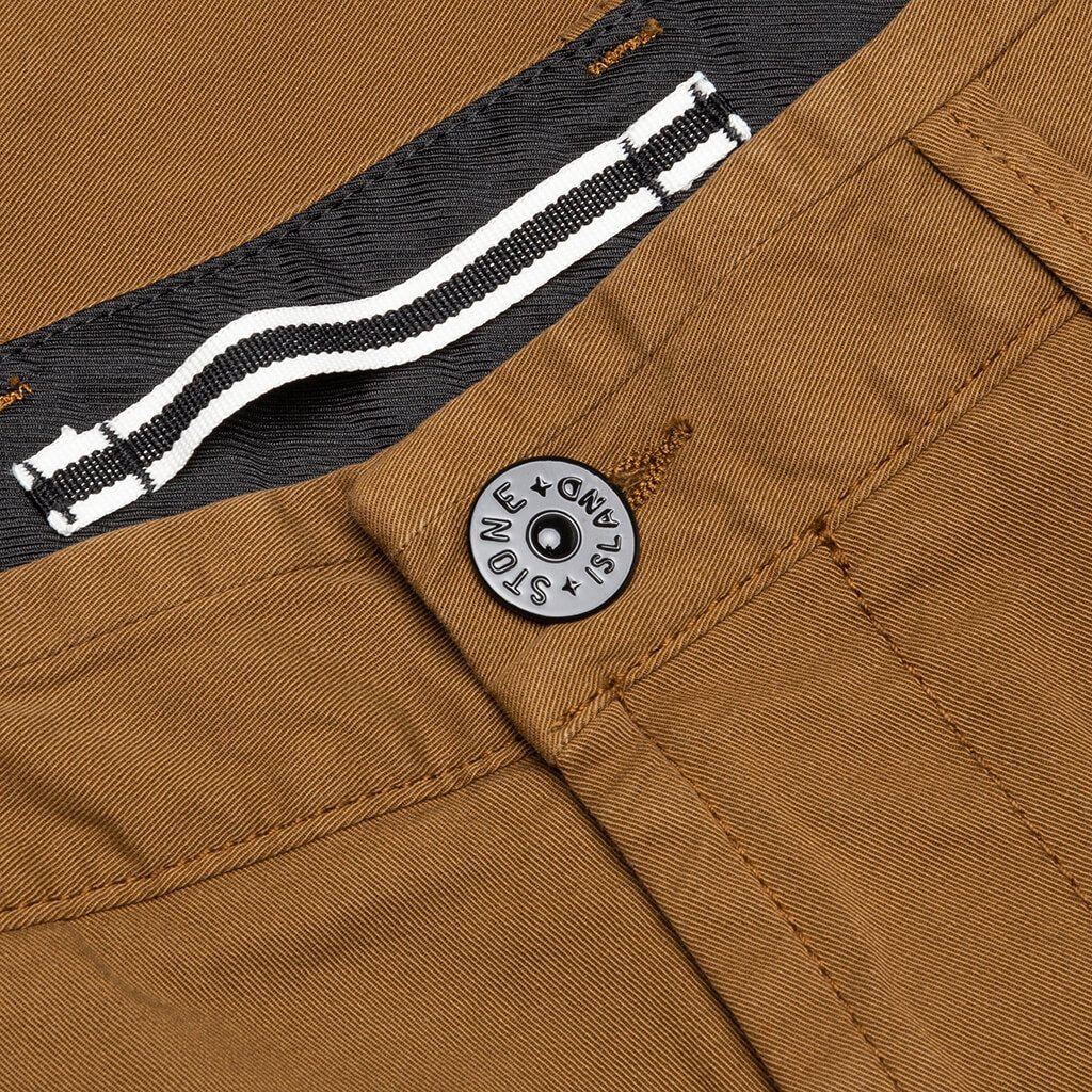 Stretch Gabardine Pants - Tobacco